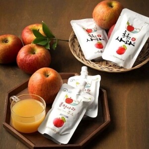 명천농장-홍천군 인삼, 사과 직거래 ,[산지직송] 홍천사과즙 120ml x  50포, 30포